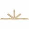 Ekena Millwork Saratoga Rough Sawn Timber Gable Bracket, Douglas Fir, 72"W x 36"H x 2"D x 4"F, 12/12 Pitch GBW072X36X0204SAR00RDF - alternate 4